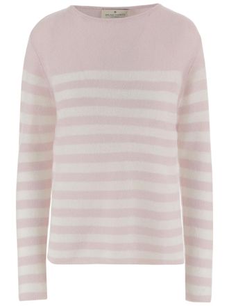 Bruno Manetti Cashmere Sweater With Striped Pattern