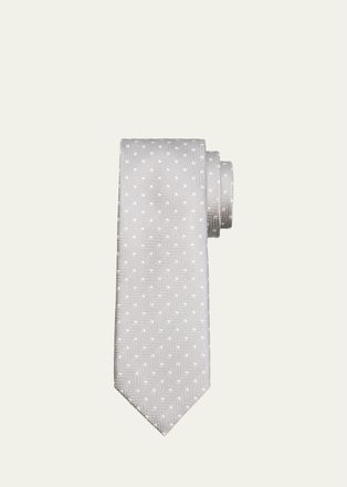 Tom Ford Mens Polka Dot Silk Tie
