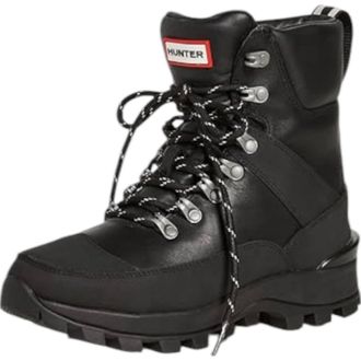 Hunter Womens Commando Boots In Black