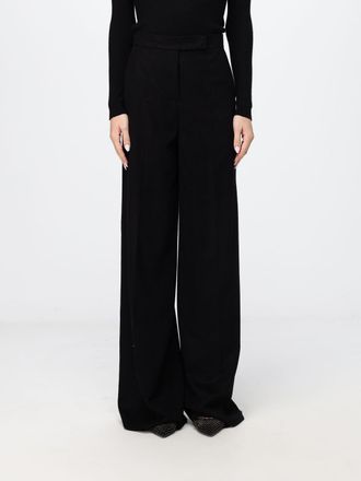 Max Mara Pantaloni palazzo a vita alta in pura lana di cammello