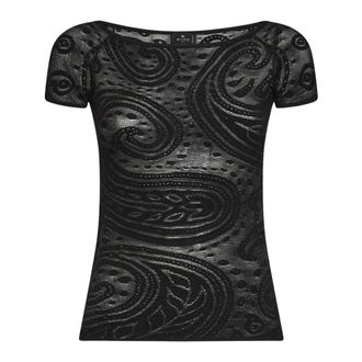 Etro Dames, Truien, Zwart, Maat: M