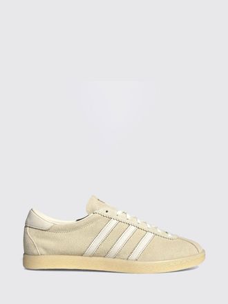 adidas Leather and Suede Tobacco Sneakers with 3-Stripes Logo