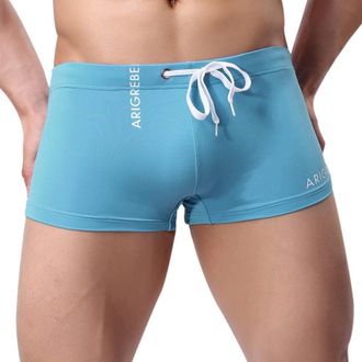 Generic Mens Swimming Trunks Short Tight Mens Swimming Trunks Summer Swimming Shorts Sexy Short Protection Boys Swim Trunks Bikini Beach Soft Shorts, blue, XL