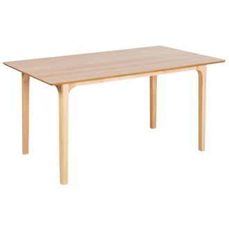 Beliani Beliani - Mesa De Comedor Y Cocina De Dise&ntilde;o Moderno 160 X 90 Cm Madera De Fresno Claro Delmas