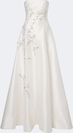 Costarellos Bridal embellished strapless bustier gown
