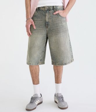 A&eacute;ropostale Super Baggy Denim Shorts 12.5