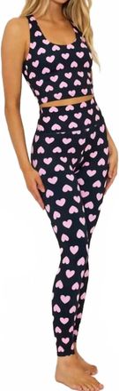 Beach Riot Piper Legging In Love Heart