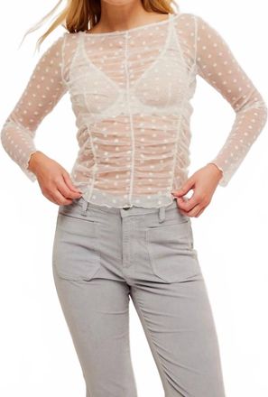 Free People Most Likely Layering Top In Ivory