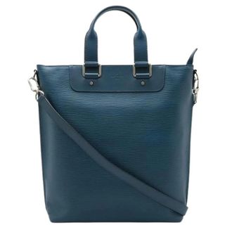 Louis Vuitton Pre-owned Tote Bags, male, Blue, Size: ONE SIZE Pre-owned Cabas Jour Epi 2way Business Bag