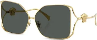 Versace Vierkante Zonnebril - Dames - Zonnebrillen - Geel - 62 MM - Accessoires