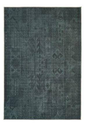 Kukoon Green Aztec Tribal Washable & Non Slip Distressed Living Room Area Rug | Size: 240 cm x 330 cm