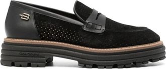 Baldinini Zwarte Elegante Gesloten Mocassin Loafers - Dames - Loafers - Zwart - 36 EU - Leer - Schoenen
