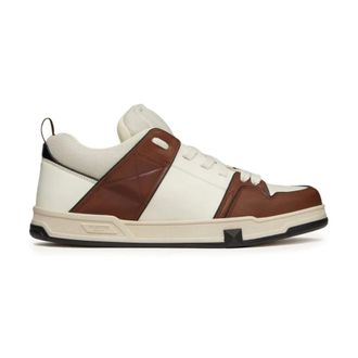 Valentino Sneakers, male, Multicolor, 8 UK, Open Skate Trainers Ivory Brown