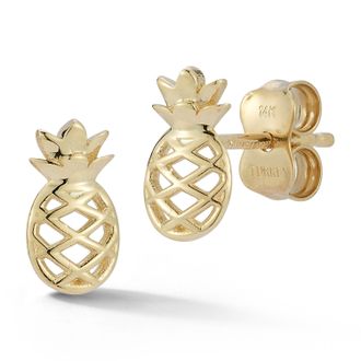 Ember Fine Jewelry 14K Gold Pineapple Studs