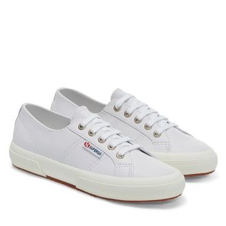 Superga Volwassen unisex 2750 nappaleer sportschoenen (Optisch Wit/Avorio)