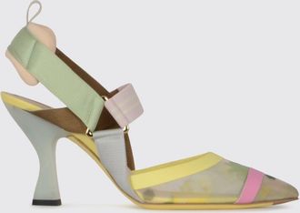 Fendi D&eacute;collet&eacute; slingback Colibr&igrave; in nylon a rete con tacco alto