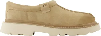 UGG Mens Tasman Flat Beige Leather