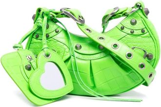 Balenciaga Neon Green Neon Le Cagole Shoulder Bag