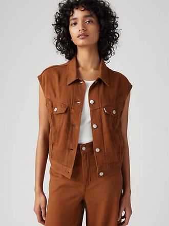 Levi's Shrunken 90s Vest - Womens - XS - Brown