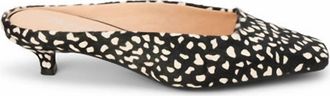 Matisse Footwear WomenS Classy Square Toe Kitten Heel Mules In Black Multi Spot