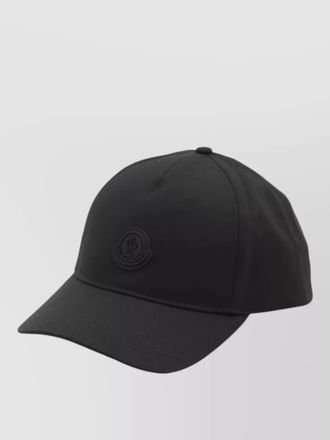 Moncler cotton gabardine curved brim baseball cap