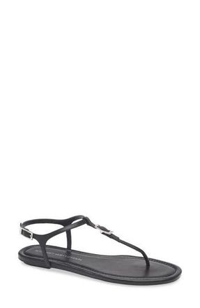 Stuart Weitzman Georgie T-Strap Sandal in Black at Nordstrom Rack, Size 6