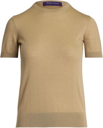 Ralph Lauren Collection T-shirt in cashmere - Marrone