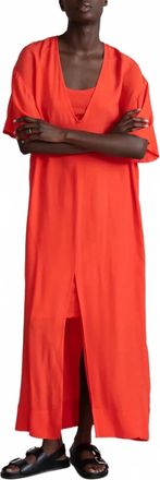 Humanoid Dezi V-Neck Maxi Dress In Pepper