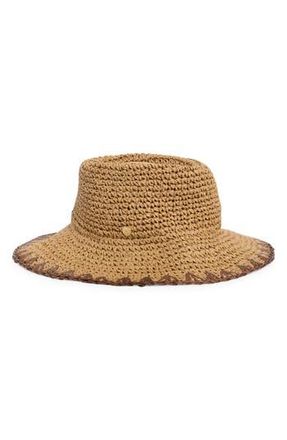 Vince Camuto Telescope Whipstitch Sun Hat in Tan at Nordstrom Rack