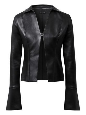 Mani&egrave;re De Voir deep-sleeve collar shirt - Black