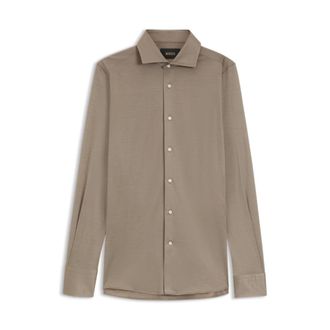 BOSS Slim-fit shirt in cotton jersey