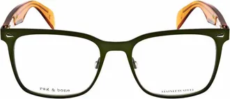 Rag & Bone Mens Brown Rectangular Eyeglass Frames RNB7002