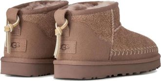 UGG Womens Classic Ultra Mini Biarritz Boots Brown Shoes > Sneakers