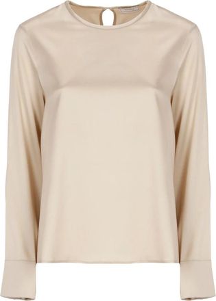 PESERICO Blouse Beige - Dames - Blouses - Beige - L - Overhemden