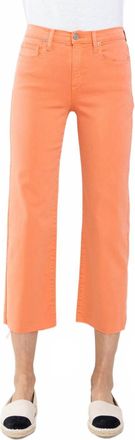 Sneak Peek Womens High Rise Straight Leg Raw Hem Capris In Burnt Sienna