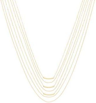 Olivia Welles Multilayered Chain Necklace in Gold at Nordstrom Rack