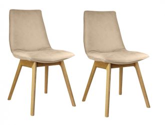 ANDAS Esszimmerstuhl »Ramon« (Set) 2 Stk.mit Massivholzbeinen, verschiedene Stoffe