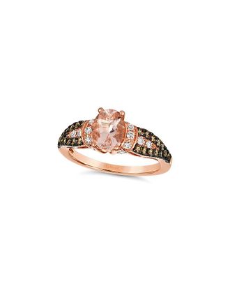 Le Vian 14K Rose Gold 1.33 ct. tw. Diamond & Morganite Cocktail Ring