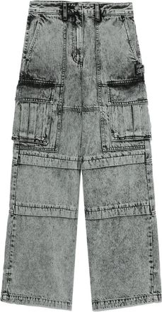 Juun.J mid-rise wide-leg jeans - women - Cotton - 38 - Grey