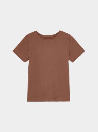 Contemporaine Womens Solid SUPIMA cotton jersey T-shirt