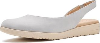 Naturalizer Idea-Dorsay Womens Dress Flat Shoes Lunar Stone Grey : 7.5 W (C), Synthetic
