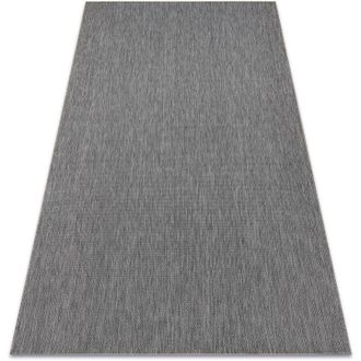 RugsX Rugsx - Alfombra De Cuerda Sisal Flat 48663/920 Liso Antracita Grey 140x200 Cm