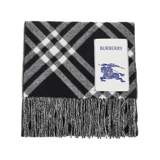Burberry Check cashmere scarf Man One Size
