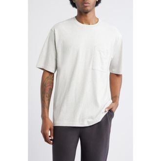 BP. Washed Oversize Pocket T-Shirt in Grey Jet Heather at Nordstrom, Size Xx-Large