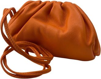 Bottega Veneta Orange Leather Coin Purse/Coin Case (Pre-Owned)