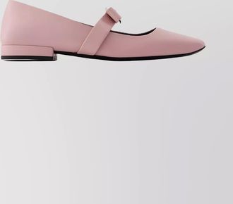 Versace ballerina shoes leather dusty rose