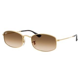 Ray-Ban Clear Gradient Brown Irregular Unisex Sunglasses RB3832 001/51 55