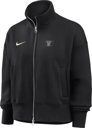 Nike Womens College (Mississippi Valley State University) Nike Womens Phoenix Fleece Track Jacket in Black | ZW052NMVSU26-BLK