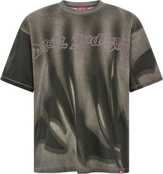 Diesel T-Boxt-Show-V2 T Shirt Grigio-Uomo