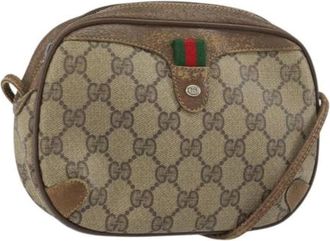 Gucci Pre-owned Cross Body Bags, female, Beige, Size: ONE SIZE Pre-owned Plastic Cross Body Bag